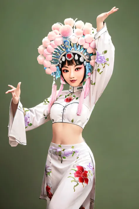 enchanting and charming，extravagant and compelling，the most gorgeous，hua dan，among the flowers，dance to tune