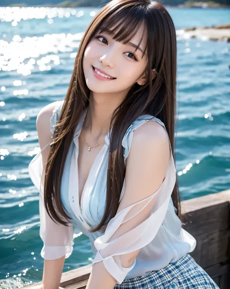 (highest quality, 32k, High resolution, Masterpiece:1.5, ), marimo_jet, Transparent air, The brilliance of youth, An award-winning masterpiece with incredible detail, Beautiful Japanese Girls, An exceptionally beautiful face, Shiny brown hair, ((Beautifull...