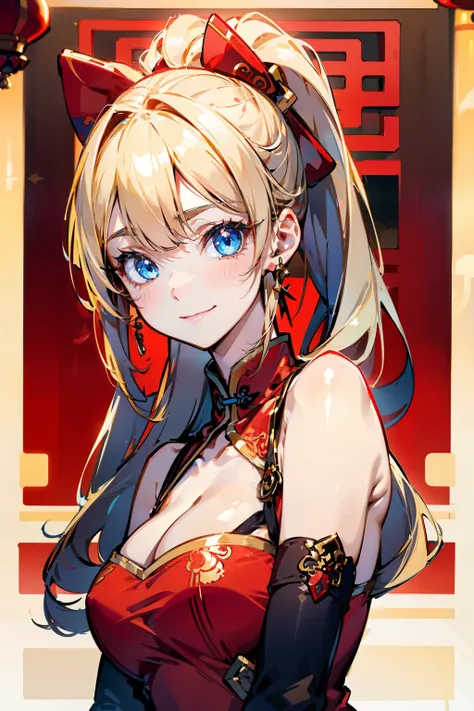 Portrait、、Bright expression、ponytail、Young, shiny, white, glossy skin、Gloss Face、Shining Cheek Gloss、Small Face Beauty、The best beauty、The dazzling light of blonde hair、Bright blonde hair with dazzling highlights、Very beautiful shiny light blonde hair、supe...