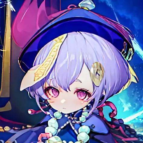 Purple hair loli，cute，Avatar two-dimensional style