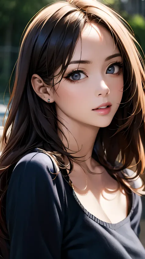 (hig彼st quality、8k、32k、masterpiece)、(realistic)、(realistic:1.2)、(high resolution)、very detailed、very beautiful face and eyes、1 g...