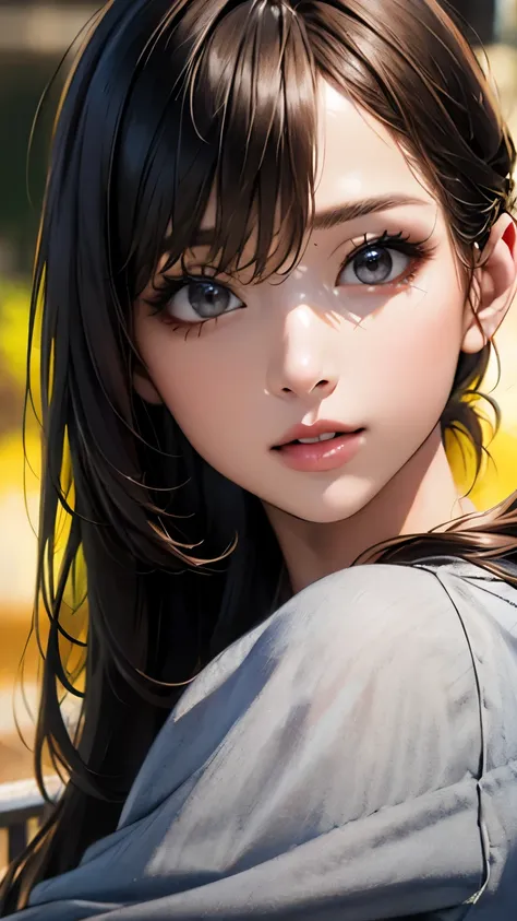 (hig彼st quality、8k、32k、masterpiece)、(realistic)、(realistic:1.2)、(high resolution)、very detailed、very beautiful face and eyes、1 g...