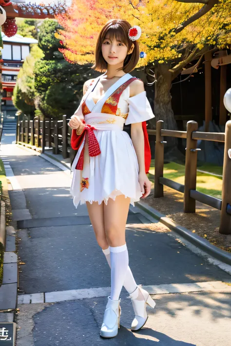 (Japanese festival costumes:1.5)、(Japanese festivals:1.5)、(Full-body photo:1.5)、highest quality, Photorealistic, Very detailed, finely, High resolution, 8K Wallpaper, Professional, High level of detail, ((One 18 year old girl:1.2)), Slender Japanese women,...