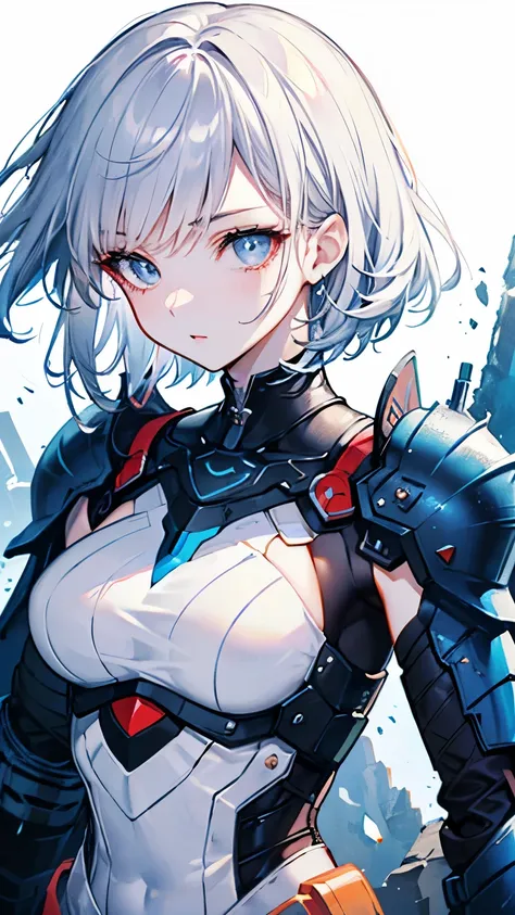 ((best quality)), ((masterpiece)), (detailed), perfect face, ((Best quality, 8k, Masterpiece: 1.3)), Highly detailed face and skin texture, Detailed eyes, Double eyelid, silver hair, short hair, long hair, mole under eye, symbol-shaped pupils, cinematic li...