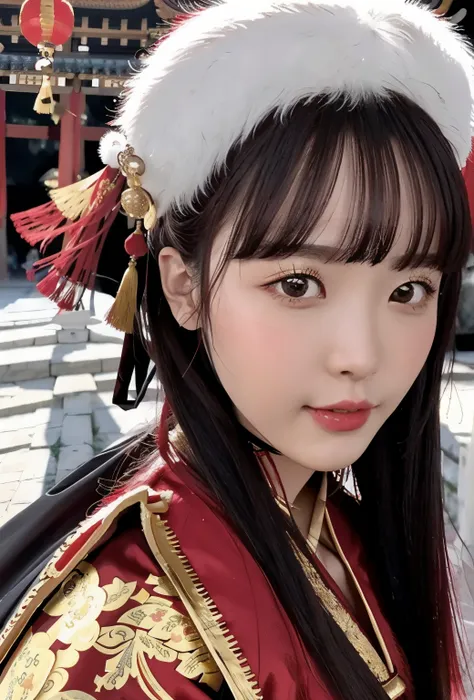 best quality, Master piece face, close_up, portrait_photo,
red and gold dress, Hanfu, Chinese clothes,