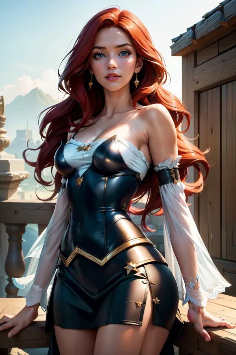 (best quality,4k,8k,highres,masterpiece:1.2),ultra-detailed,(realistic,photorealistic,photo-realistic:1.37),miss fortune (league...