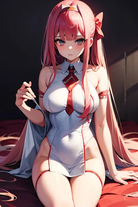 masterpiece, absurdres, high res, ultrasharp, 8K, masterpiece, ultra detailed,1girl,zero two, 