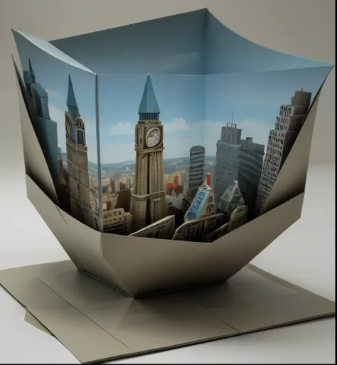 3D surrealism,-Papercraft-