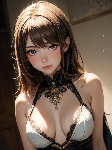 masterpiece, highest quality, 8k, Realistic, Attention to detail, wallpaper, Best lighting, Beautiful Face, Detailed face, girl, Amano Yoshitaka, (whole body),