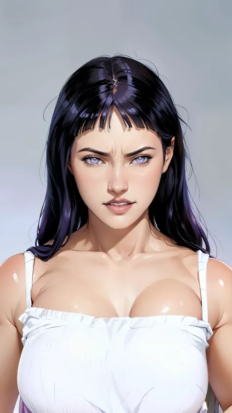 Hinata Hyuga, Uma Mulher Indiana Extremamente Realista, muito linda, Indiana, roupas Indians, Maquiagem Indiana, 