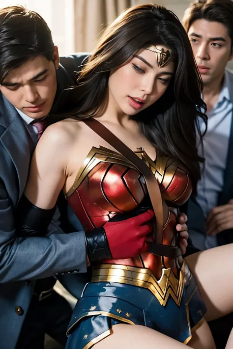 from the front,私はwonder womanです、完璧なwonder womanの衣装，from the frontハグ,お姫様hugged,hugged,being strangled,you can hold it，leaning on ...