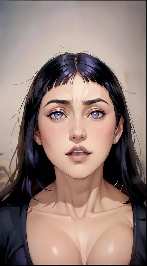 Hinata Hyuga, Uma Mulher Indiana Extremamente Realista, muito linda, Indiana, roupas Indians, Maquiagem Indiana, 