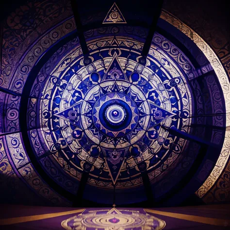 Third eye, third eye chakra, royal blue, purple, Buddha, art, best quality, triangle, mandala, sexy, witnesses, internal screen, memory, fantasy, imagination, 