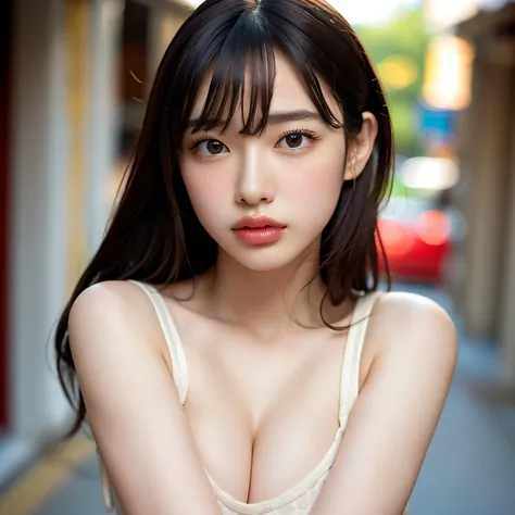 ((highest quality)), (be familiar with), beautiful girl, Japanese girl, baby face, highly detailed eyes, highly detailed nose, highly detailed mouth, beautiful feet, beautiful hand, beautiful arms, perfect anatomy :1.4, one person, no cut, outdoor, accurat...