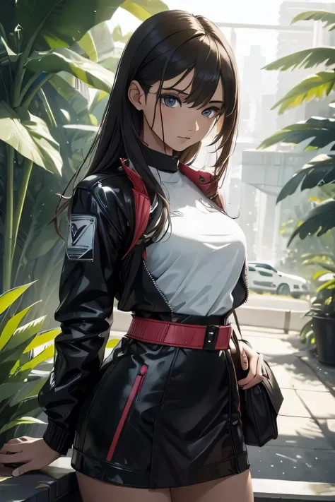 ultra hd, haute  resolution, verry detailed picture, the girl is wearing colored flashy beautiful clothes , pilot outfit, sexy s...