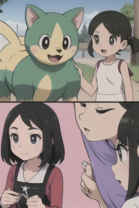 shizuka, age progression, growth, transformation, pokemon, Meowscarada, Furry