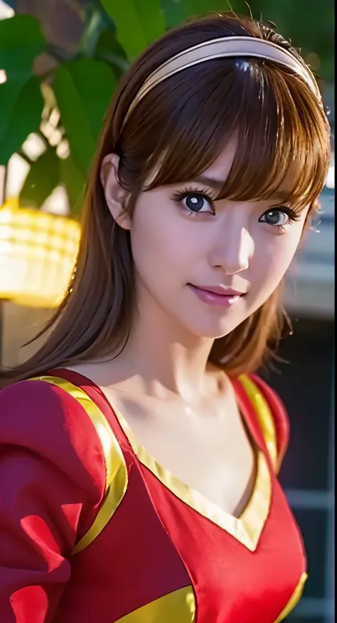 masterpiece、1 beautiful girl、Beautiful Eyes、smile,Puffy eyes、highest quality, 超High resolution, (reality: 1.4), Cinema Lighting、so beautiful、Beautiful Skin、Body facing forward、Upper Body,(超reality的な)、(High resolution)、(8k)、(Very detailed)、(美しくBeautiful Eye...