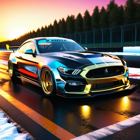 epic sunset spacious sunrise, racing car exploration! start racer goal auto_racing_circuit race_track deep path equirectangular ...