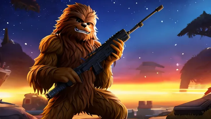 Zesty Chewbacca Fortnite Style