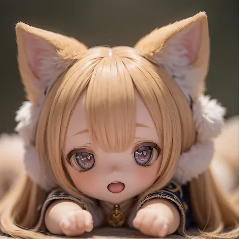 aesthetically pleasing, high-resolution masterpiece, shiba inu girls, chibi style, adorable expressions, detailed features, sparkling eyes, cute button nose, small pink lips, fluffy fur, playful poses, vibrant colors, soft lighting, joyful atmosphere.shiba...