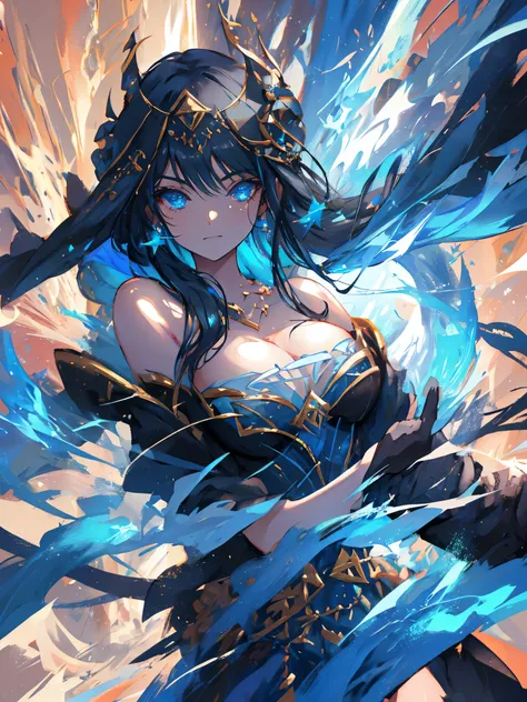dark bruxa, RPG, Sorceress, Magia, Mulher grisalha, seios grandes, corpo inteiro