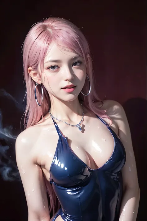 (8K, top-quality, masterpiece:1,2), (reallistic, Photorealsitic:1.37), Super Detail, One girl,), (Highly detailed), (beautifully detailed eyes), (of the highest quality), (super detailed ), (masterpiece), (Detailed face),20yr old, ,1 girl, ((pink hair,long...