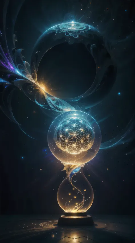 Highest image quality, ultra high definition, masterpiece, flower of life, light and shadow, particle light, particle special effects, Bioluminescence, beautiful romance, beautiful, dream highest quality, ultra high definition, masterpiece, exquisite CG, e...