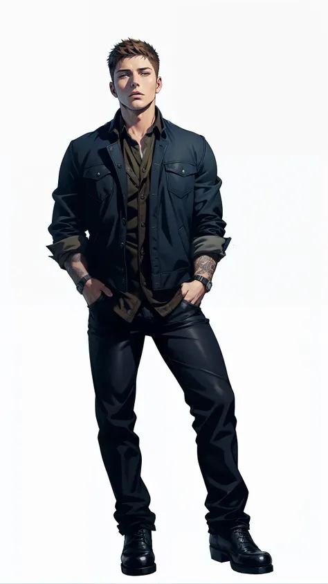 Dean Winchester, Jensen Ackles, extremamente realista, muito bonito, Jensen Ackles