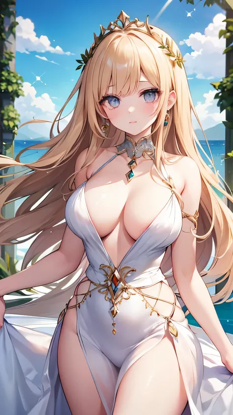 ((best quality)), ((masterpiece)), (detailed), perfect face, ((Best quality, 8k, Masterpiece: 1.3)), Sharp focus A beautiful woman with perfect body, Slim abdomen, Highly detailed face and skin texture, Detailed eyes, Double eyelid, blonde hair, bangs, him...