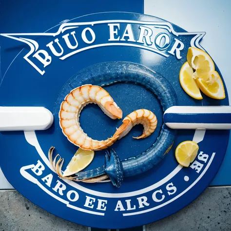 Logo de restaurante de mariscos 