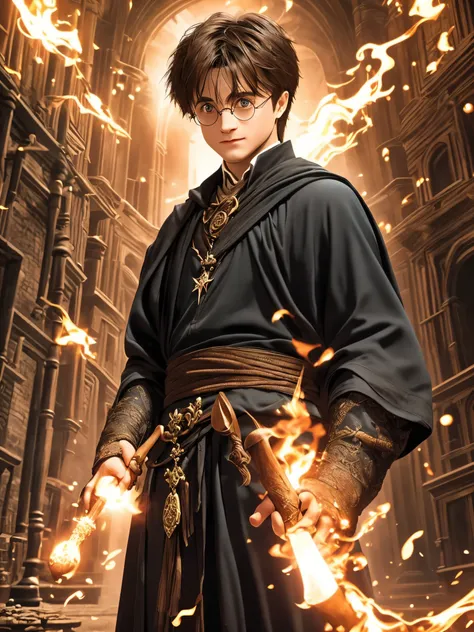 harry potter is a dark wizard, rpg, sorceress, magia, harry potter series, corpo inteiro, black mage, garoto