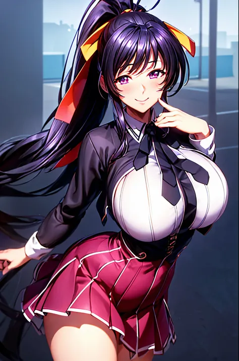 best quality, masterpiece, 1girl, (solo:1.1), raytracing, ultra detailed,detailed face, 8k wallpaper, wide hips, smile, himejima...