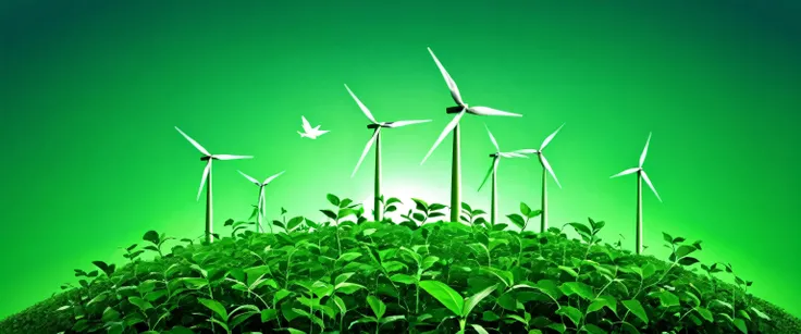 ESG, green energy, sustainable industry. Environmental, Social, and Corporate Governance concept.