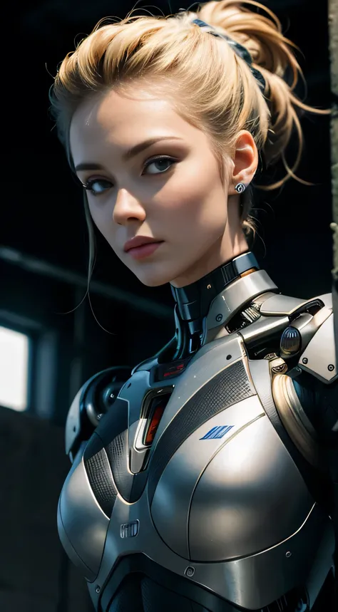 (masterpiece, highest quality, detailed), Lots of cyborgs, It&#39;s a rainbow, gem, Robot parts, Metal parts, Highly detailed face, Super Cropped Face, highest quality, Small Face, whole body, Stand with your feet apart, Mr.々Colored hair, Slender, looking ...