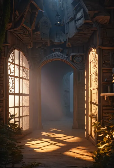 highres, unparalleled masterpiece, detailed background, absurdres, perfect anatomy(Hansel and Gretel)good lighting, volumetric lighting, cinematic shadow,