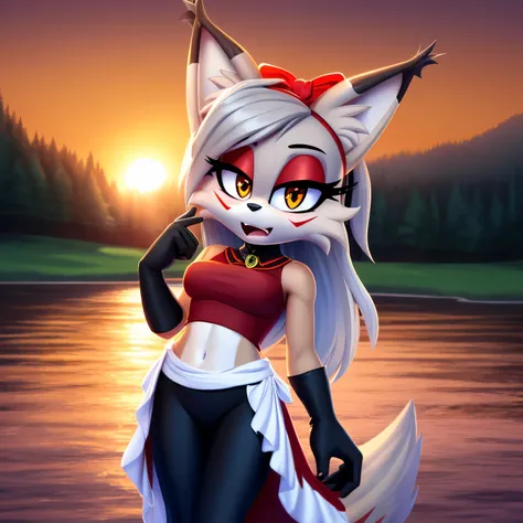 masterpiece, best quality, ultra-detailed, cinematic lighting, beautiful lighting, detailed background, detailed iris, detailed eyes, shading, intricate details, ((sharp, dynamic pose, expressive eyes)), ((4k)), ((2d, 2d art)), digital art, solo, outdoors,...