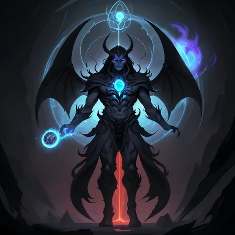 Enigmatic Vun, an ancient cosmic being resembling a demon but existing long before the emergence of demons. With swirling shadows enveloping their form, Vexar exudes an aura of volatility and instability, their powers crackling with raw energy that is diff...