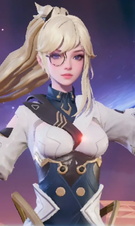 Close-up of a woman holding a sword and a helmet, Keda, Moon themed clothing, echo From Overwatch, As an Overwatch character, From Overwatch, Sigma Female, As an Overwatch character, Keda and sam yang, Type Germ ; 3D Unreal Engine, seraphine ahri Keda, Ove...