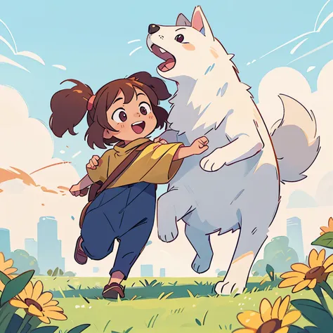 friendly dog illustration 