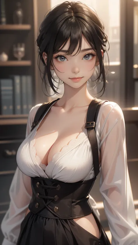 (random boyish fashion),(random pose),(random hairstyle),(large breasts:1.5),(Highest image quality, (8K), Ultra-realistic, Best Quality, High quality, High Definition, high quality texture, high detailing, Beautiful detailed, fine detailed, extremely deta...