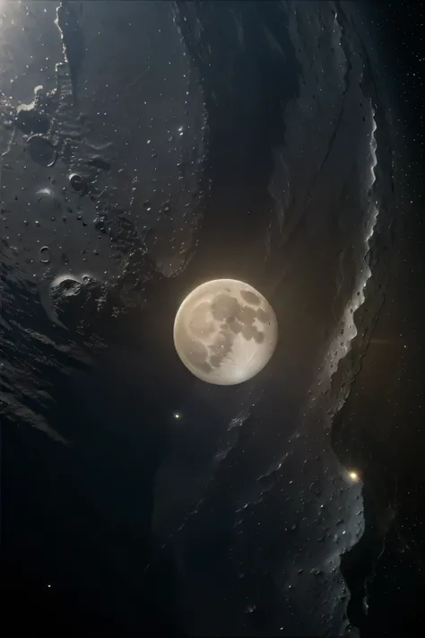 Moon night from space view high resolution 
