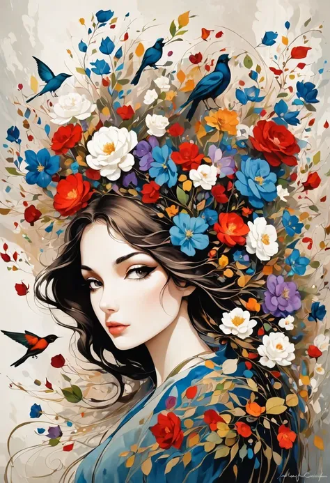 (artist:Mark Schultz:1.1),(artist A. R. Penk:0.8),(artist Abstract DOyley:1.1),artist Abbas Kiarostami,role conception,Female Mage,