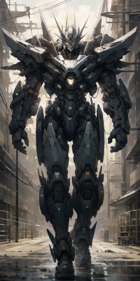 Portrait photo of Transformer, huge tires at waist, red eyes, rusty mech suit, intricate, (steel metal [rusty]), purple mech 1.8, shabby, elegant, clear focus, shot by Greg Rutkowski, soft lighting, bright colors, masterpiece, ((street)), full body drawing...