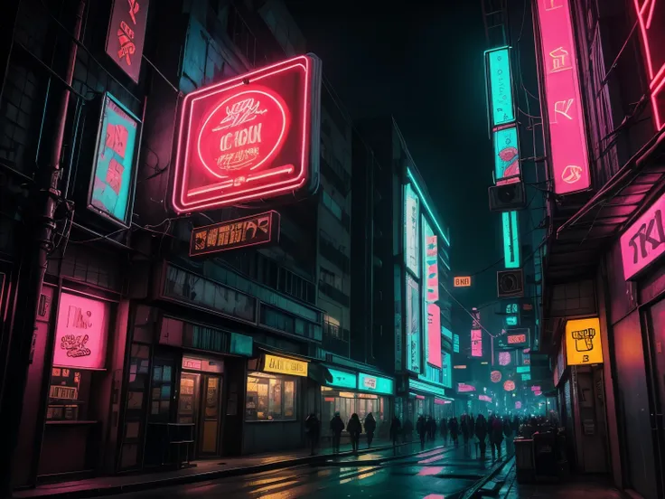 This is a (((masterpiece))). Generate a cool cyberpunk interior room. There is a window directly across from the camera and an ultra-detailed neon cyberpunk city is seen through it. It is nighttime and the city is awash in neon lights and blinking signs. U...