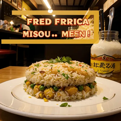 fried rice menu book for restaurant 