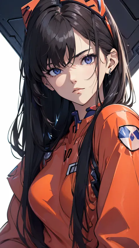 (((masterpiece))),(((High resolution)))、(((8K quality)))、(((perfect face)))、(((beautiful woman Evangelion pilot))), black hair, look at the camera, ((top quality eyes)), detailed texture
