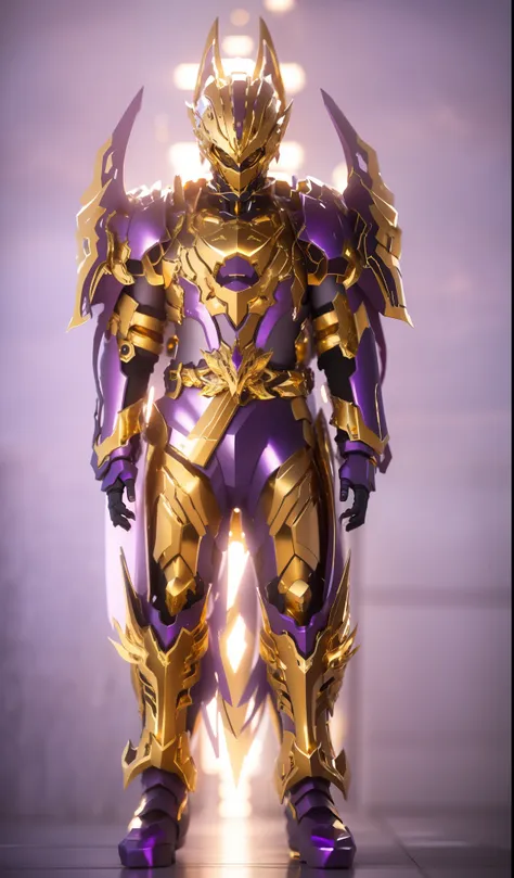 The color changes to gold and purple，Some gold and purple（Ensure its layering and armor texture，Gold as the main color）