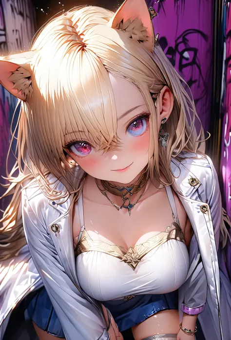 (8k、masterpiece、highest quality、Highest Level、Best image quality、Pieces fly、Intricate details、High resolution、Depth Field、Natural light、Professional Lighting)、(A girly girl)、alone、(cute:1.3)、Very beautiful 20 year old manga girl、(Skin with attention to det...