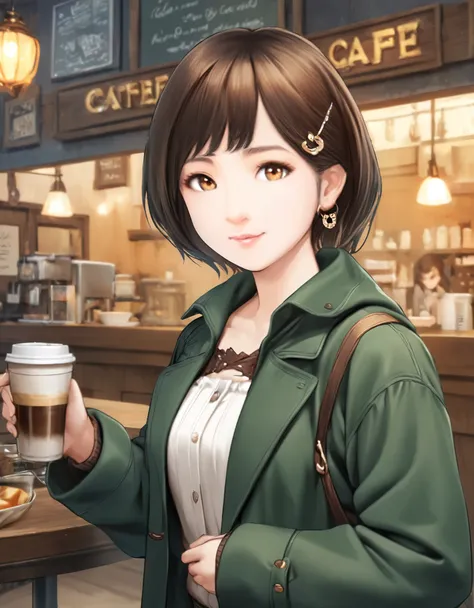 (best quality:1.2), 1girl, cafe