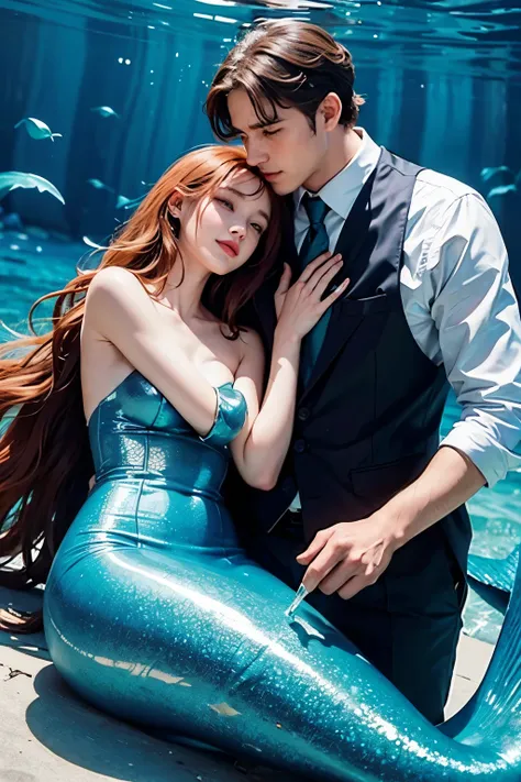 love between a mermaid and a human prince